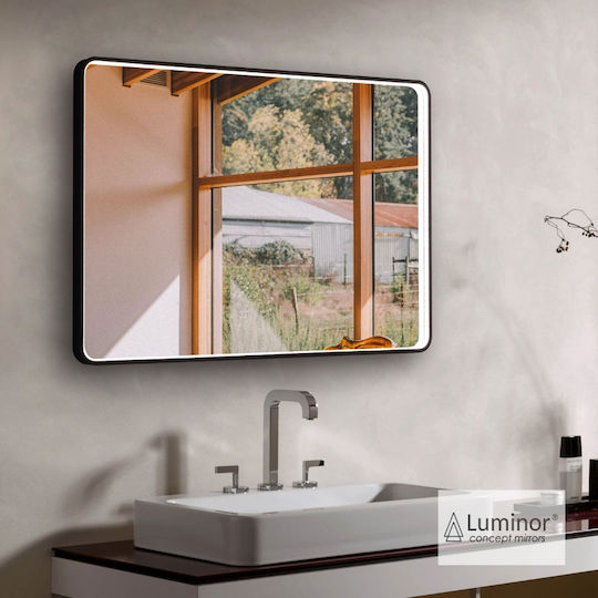 Luminor COB10070 Ορθογώνιος Led από Μέταλλο 100x70cm Μαύρος