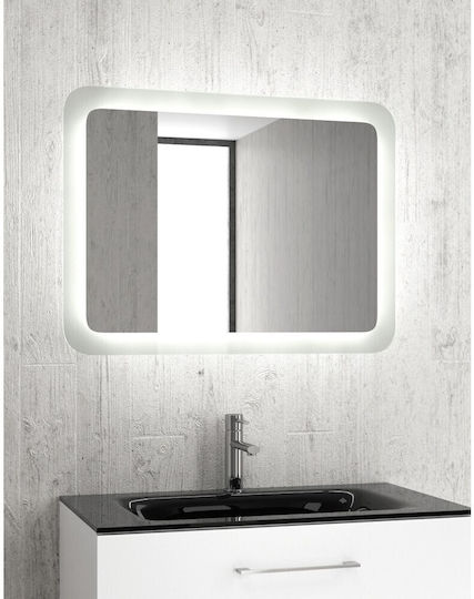 Karag Adel Rectangular Bathroom Mirror Led 120x80cm