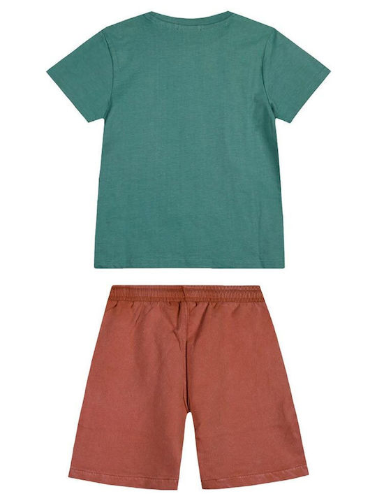 Energiers Kids Set with Shorts Summer 2pcs Terracotta