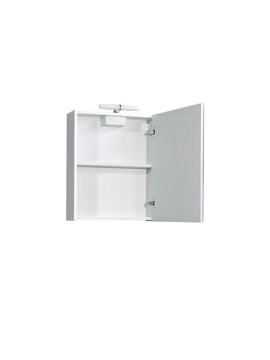 M-Mebel Badezimmerspiegel LED mit Schrank mit Länge 60cm