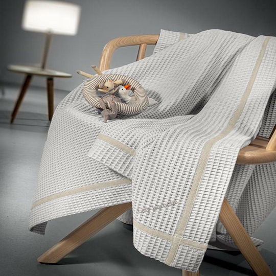 Guy Laroche Decke Kinderbett Mood Waffel Gray 110x140cm