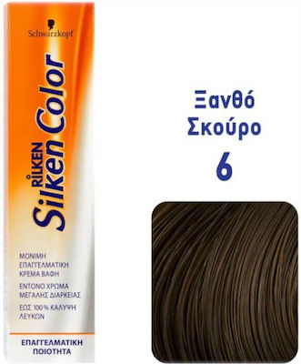 Schwarzkopf Silken Color Vopsea de Păr 6 Blond închis 60ml