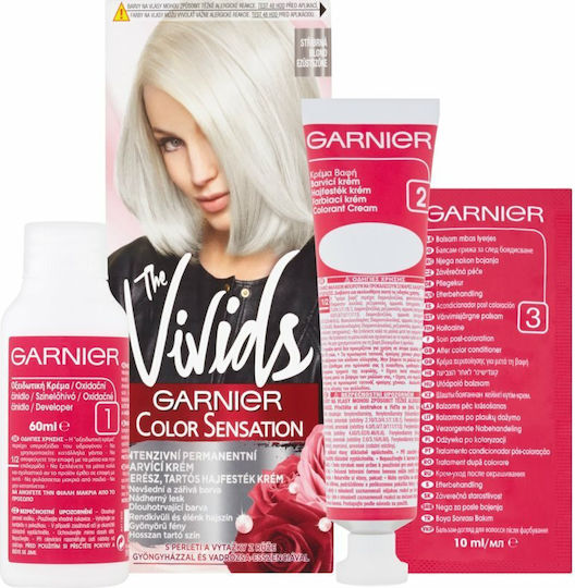 Garnier Color Sensation The Vivids Προσωρινή Βαφή Μαλλιών Silver Diamond 40ml