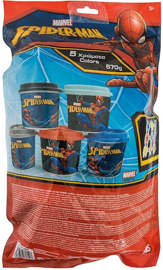 AS 5 Aluaturi De Modelare Plasticină Spiderman Pentru 3+ Ani