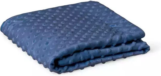 Interbaby Κουβέρτα Αγκαλιάς & Λίκνου Coral Fleece Navy Μπλε 80x110εκ.