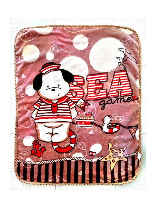 Decobebe Κουβέρτα Κούνιας Sea Game 100x130εκ.