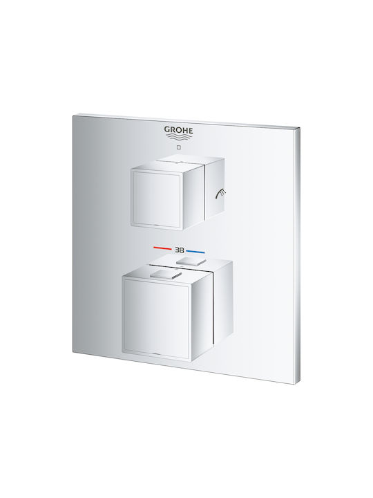 Grohe Grohtherm Cube за душ кабина Сребрист