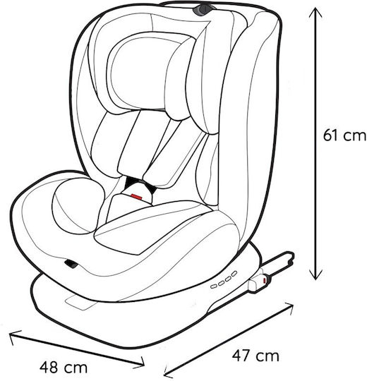 Nania Dune Καθισματάκι Αυτοκινήτου i-Size με Isofix Grey
