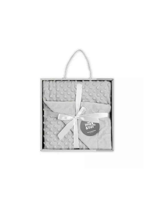 Interbaby Blanket Nursery Swaddling Blankets Coral Fleece Gray 80x110cm