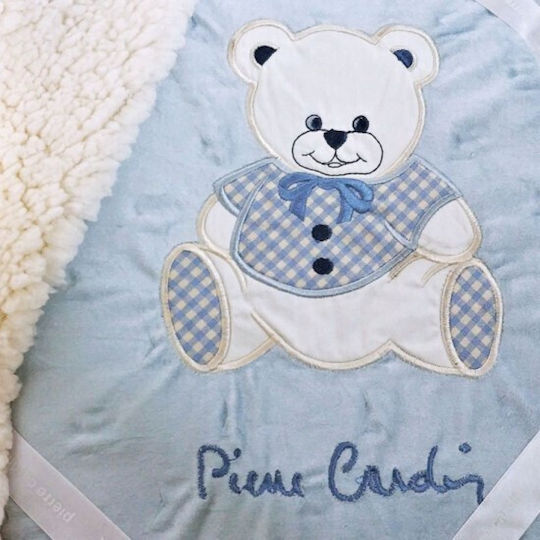 Pierre Cardin Κουβέρτα Αγκαλιάς & Λίκνου Teddy 80x110εκ.