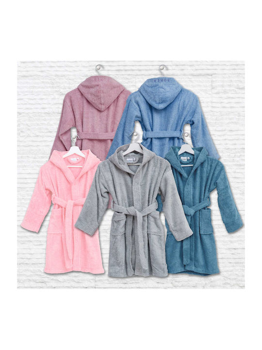 Borea Kids Hooded Bathrobe Purple