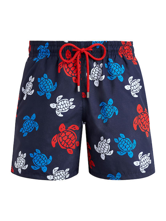 Men's Swimwear Shorts Marine Blue with Patterns