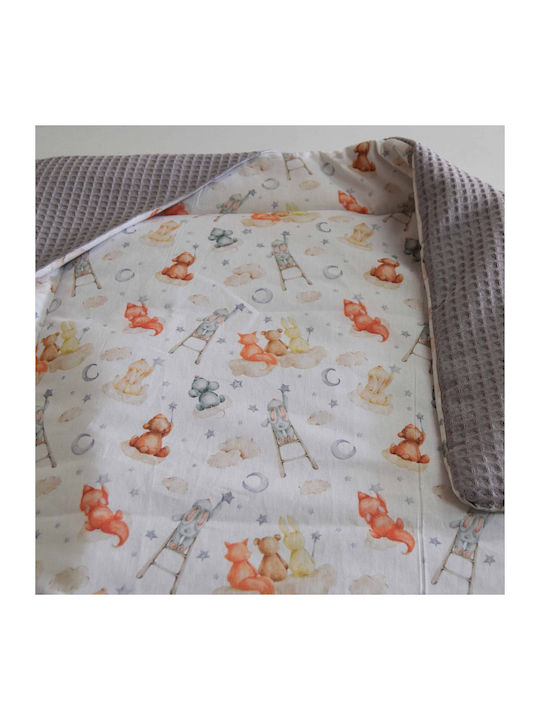 Decocraft Blanket Nursery Swaddling Blankets Night Sky Cotton Gray 90x90cm