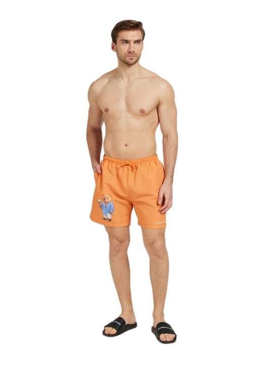 Baron Filou Herren Badehose Bermuda Orange