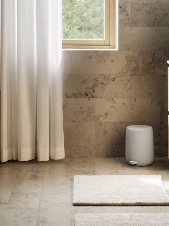 Blomus Kunststoff Badezimmer Mülleimer 5Es Beige