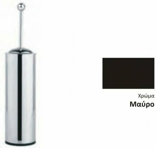 Bronze Art Metallic Toilet Brush Black