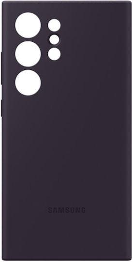 Samsung Rückseitencover aus Silikon Dunkles Violett (Galaxy S24 Ultra)