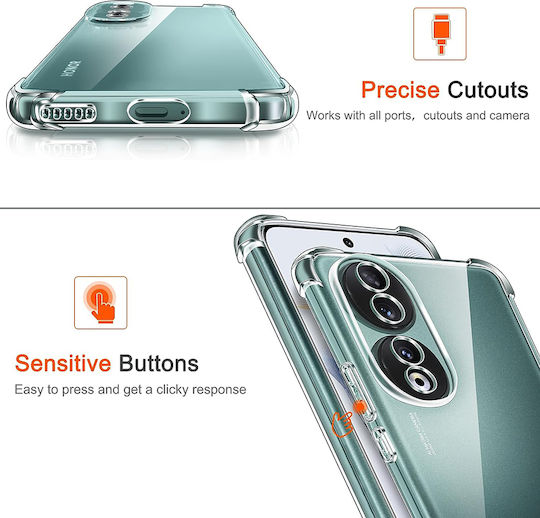 Techsuit Shockproof Clear Back Cover Σιλικόνης Διάφανο (Honor 90)