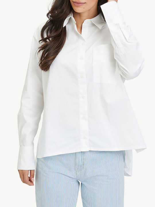 Tamaris Women's Long Sleeve Shirt White