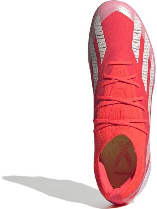 adidas X Crazyfast Elite Football Shoes with Cleats Solar Red / Cloud White / Team Solar Yellow 2