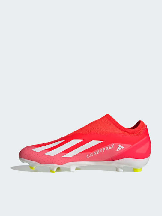 adidas X Crazyfast League Football Shoes with Cleats Solar Red / Cloud White / Team Solar Yellow 2