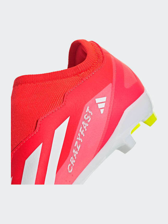 adidas X Crazyfast League Football Shoes with Cleats Solar Red / Cloud White / Team Solar Yellow 2