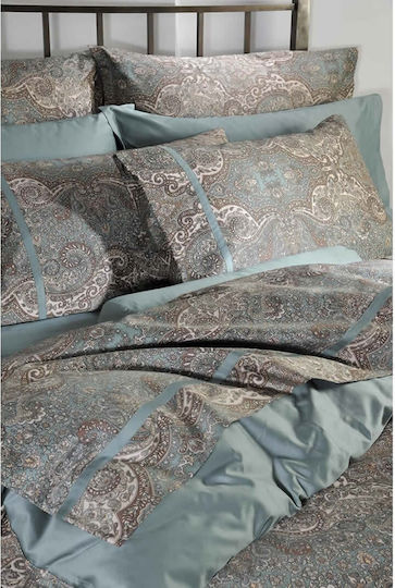 Down Town Home Sheet Sets Queen 245x270cm. 833 Bombay Petrol 4pcs