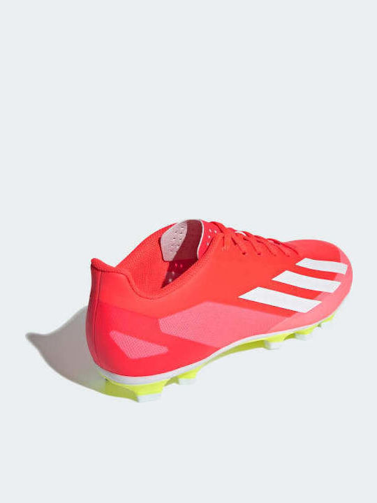 adidas X Crazyfast Club Football Shoes with Cleats Solar Red / Cloud White / Team Solar Yellow 2