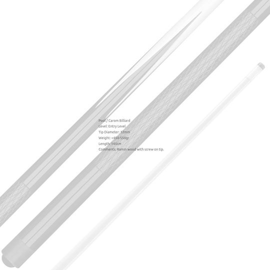 Nir Italia Ramin 145 American One Unit Pool Cue 145cm