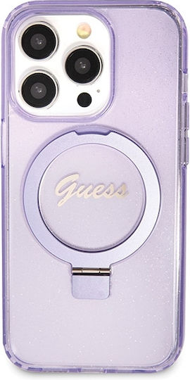 Guess Umschlag Rückseite Kunststoff Lila (iPhone 14 Pro Max)