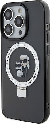 Karl Lagerfeld Karl&choupettte Umschlag Rückseite Kunststoff Schwarz (iPhone 13 Pro Max)