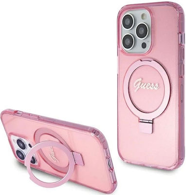 Guess Iml Back Cover Pink (iPhone 15 Pro)