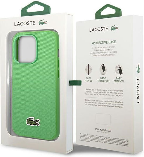 Lacoste Iconic Petit Pique Magsafe Back Cover Πλαστικό Πράσινο (iPhone 14 Pro Max)