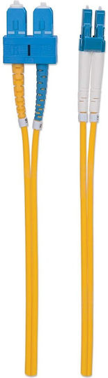 Intellinet Intellinet Optical Fiber Cable LC-SC 3m Yellow