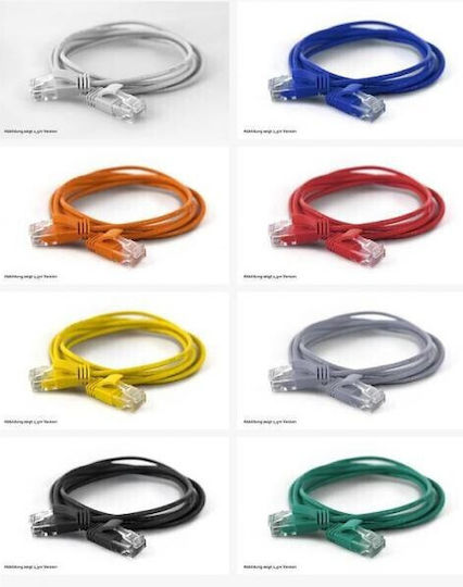 Wantec U/UTP Cat.6a (Gigabit) Καλώδιο Δικτύου Ethernet 0.2m Μαύρο