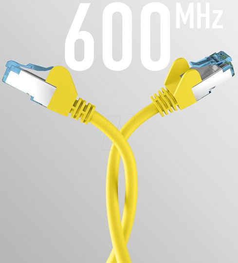 EFB S/FTP Cat.7 10Gbps Network Cable Ethernet 1m Yellow