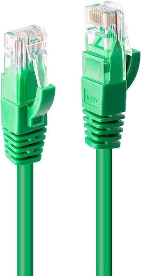 Lindy U/UTP Cat.6 Ethernet Network Cable 0.5m Green