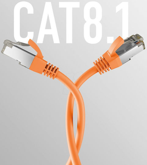 EFB S/FTP Kat.8.1 Netzwerkkabel Ethernet 3m Orange