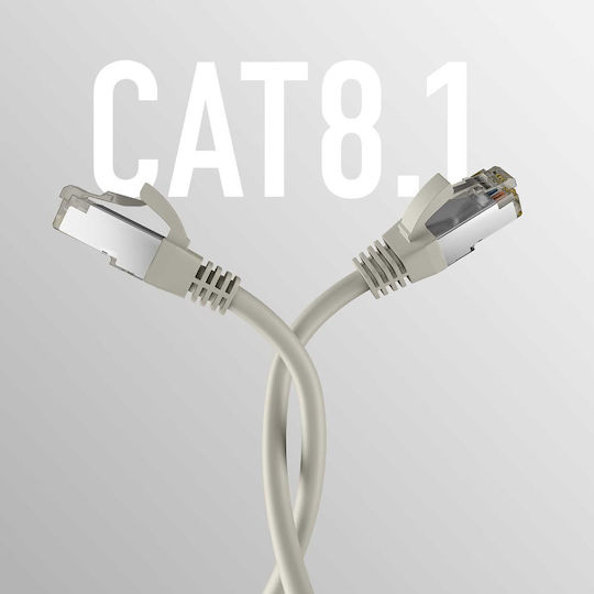 EFB S/FTP Cat.8.1 Καλώδιο Δικτύου Ethernet 3m Γκρι