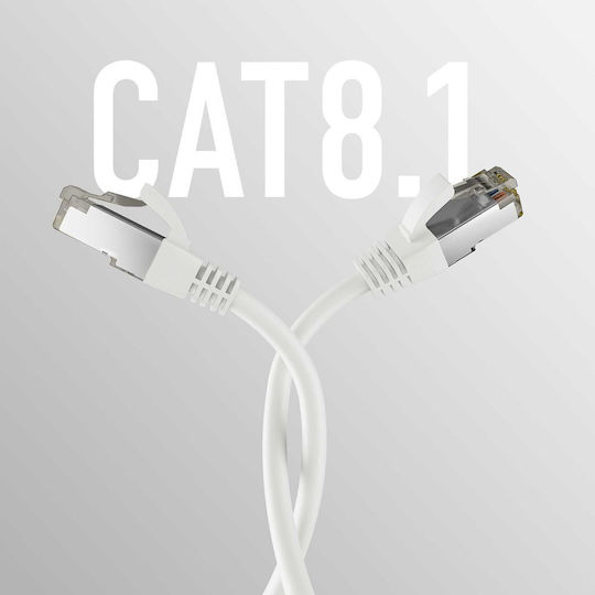 EFB S/FTP Cat.8.1 Καλώδιο Δικτύου Ethernet 5m Λευκό