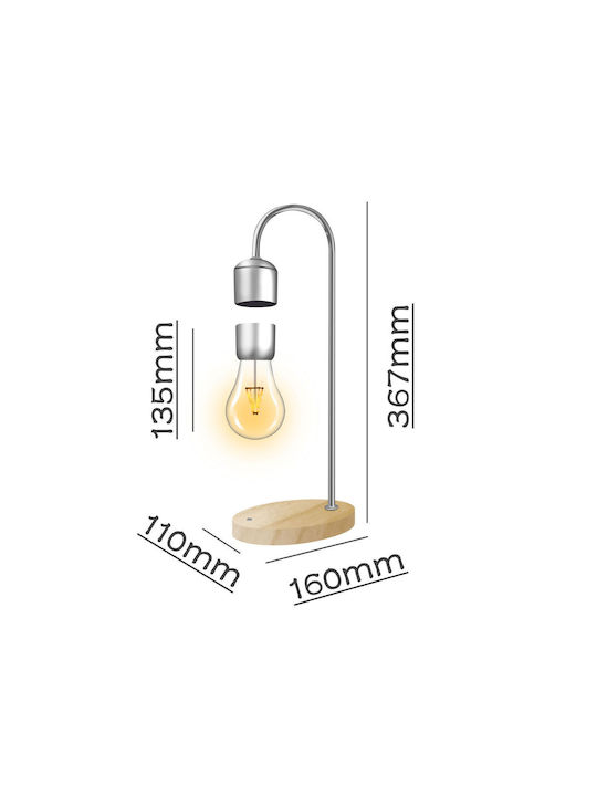 Table Decorative Lamp LED Battery Gray