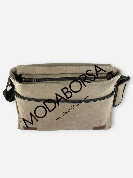RCM Messenger Geantă pentru laptop 15.6" în culoarea Bej 17312-057