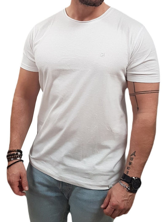 Rebase Ανδρικό T-shirt Κοντομάνικο White