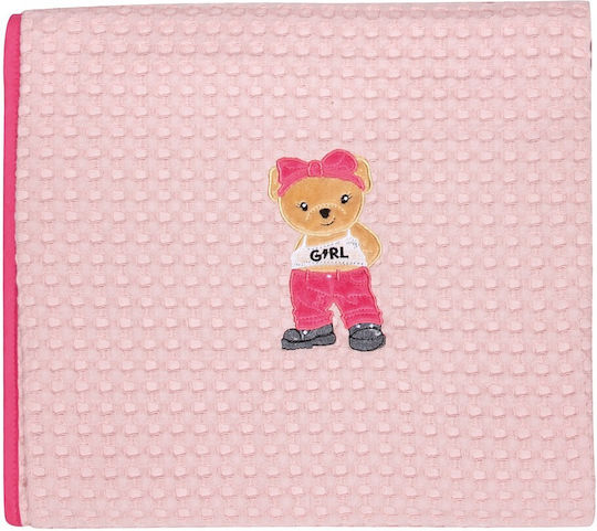 Greenwich Polo Club Blanket Nursery Swaddling Blankets 8839 Waffle Pink Pink, Fuchsia 75x110cm