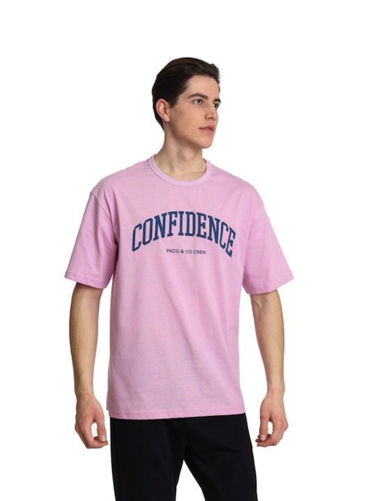 Paco & Co Men's Short Sleeve T-shirt Pink