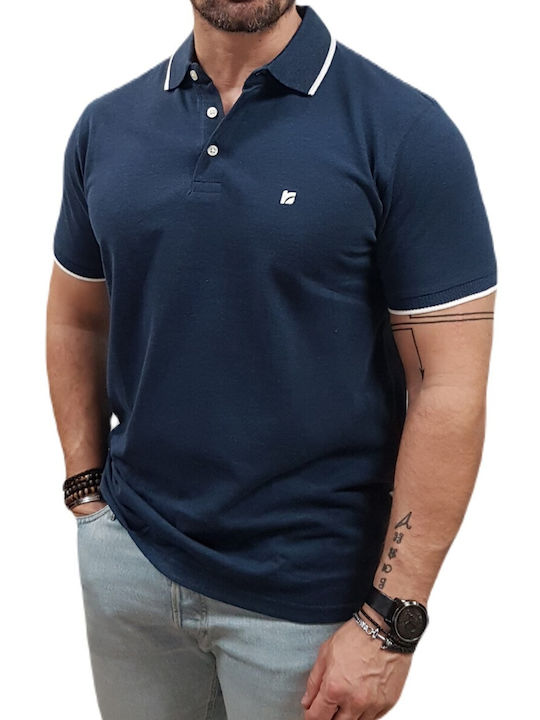 Rebase Herren Shirt Polo Blau