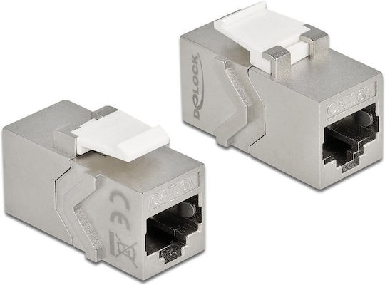 Netzwerkstecker Delock Keystone Modul Rj45 Buchse zu Rj45 Buchse Cat.6a