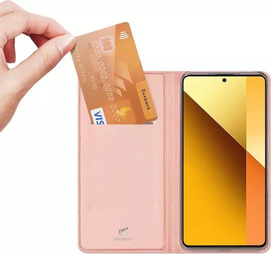 Dux Ducis Skin Pro Book Δερμάτινο / Δερματίνης / Σιλικόνης Ροζ (Redmi Note 13 5G)