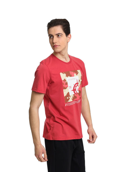 Paco & Co T-shirt Bărbătesc cu Mânecă Scurtă D. Red