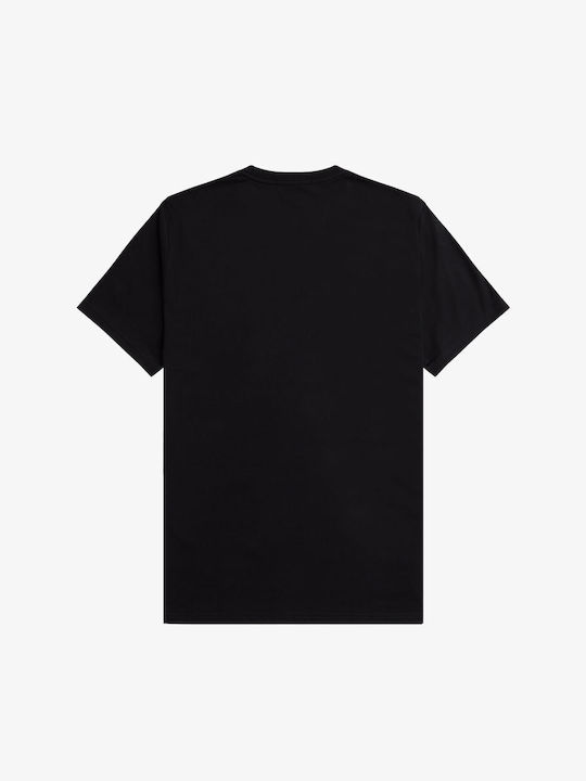 Fred Perry Ανδρικό T-shirt Κοντομάνικο Black